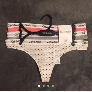 Calvin Klein 3 piece thong underwear set